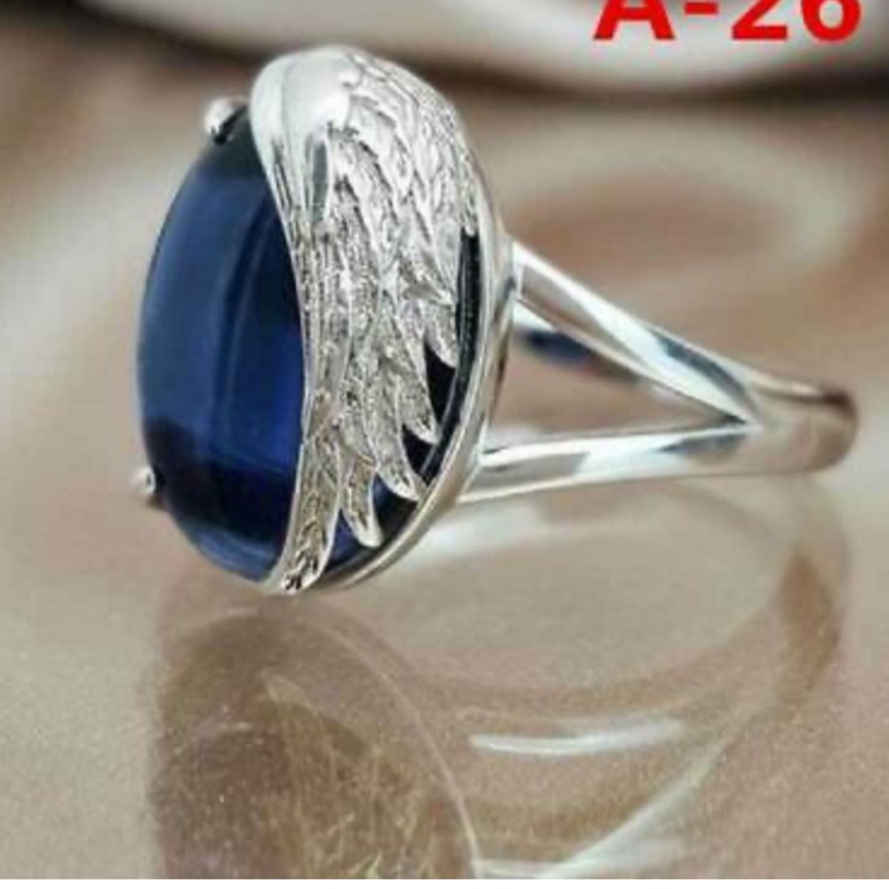 New 925 Silver Gemstone Ring Jewelry Sz 6-10 - Picture 1 of 1
